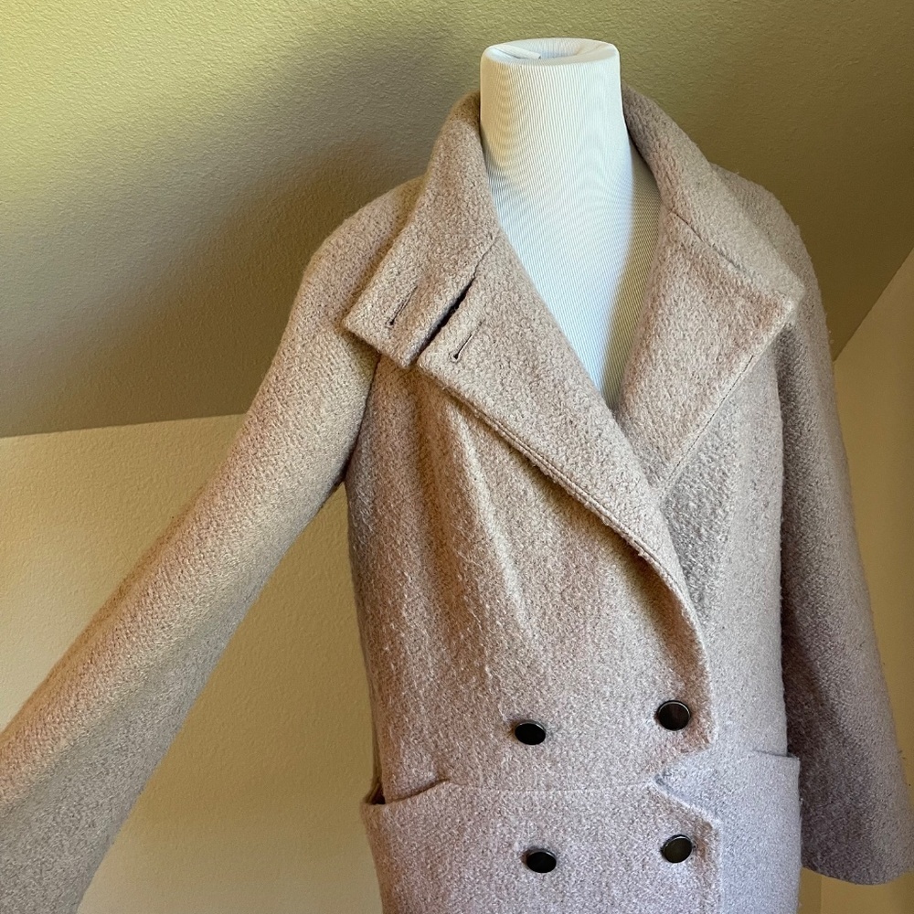 Unique ASOS Dusty Pink Maxi Coat - Picture 2 of 7